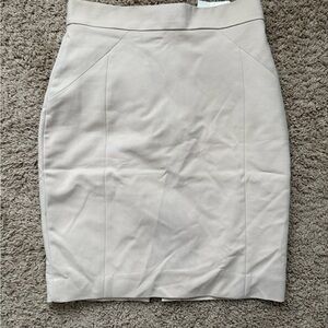 H&M Cream Pencil Skirt
